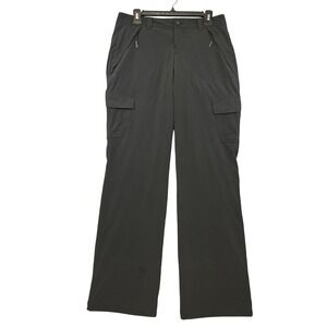 Eddie Bauer Women's Black Polar-Fleece Lined Cargo Pants Size 4 Hiking 0995